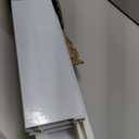 157.48in Double Row Curtain Tracks, Heavy Duty Drop Curtain Rails, Aluminum Alloy Ceiling Drape Track Set for Living Room Bedroom Hospital (White, 4m)