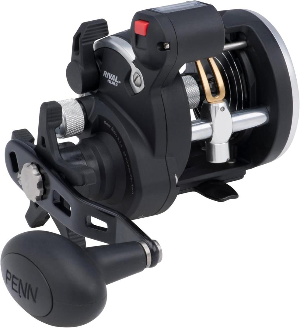 PENN Rival Level Wind Conventional Fishing Reel (RIV15LWLC)