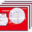 Mahjong Cards 2026, 4-Pack Large Print Mah Jong Cards, Mahjong Game Aid for Practice, Travel, Club Play and Family Game Night