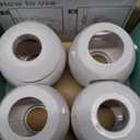 Child Safety Door Knob Cover (4 Pack) Hard-to-Remove Dual-Lock Door Handle Covers for Kids - Reusable Baby Proof Door Knob Locks - Installs Easily, No Tools Needed (White)