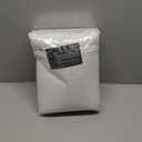 KEQIAOSUOCAI Short White Blackout Curtains Natural Back Tab Rod Pocket Narrow Curtain Panels for Small Window Cafe Kitchen Curtains 45 Inch Length, 2 Panels, White, W34 x L45