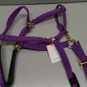 T TEKE Adjustable Horse Halters by Heavy Duty Soft Nylon, Padded with Anti-rubbing Waffle Neoprene on Both Crown & Nose (X Full (XL), Purple)