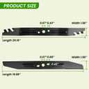 AB2101D Lawn Mower Mulching Blade Compatible with EGO Power+ LM2133 LM2130 LM2135SP LM2130SP LM2156SP LM2150SP 21 Inch Electric Lawn Mowers 2 Packs (Black)