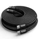 10ft 2 Pack Long USB C to USB C Cable Fast Charging 60W, PD Type C Charger Cord for Samsung Galaxy S25 S24 S23 S22 Ultra A16 Z Flip6 Fold6, iPhone 16 15 Pro, MacBook/iPad