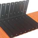 8 Pack - L 9" x H 6" x W1.5, 5mm Thick Black L Shelf Bracket, Iron Shelf Brackets, Metal Shelf Brackets, Floating Shelf, Shelf Supports with Screws