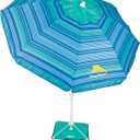Tommy Bahama ANCHORX Adjustable Beach Umbrella Base System with Sand Anchor and Carrying Bag, SPF 50+ Protection Portable Outdoor Market Umbrella