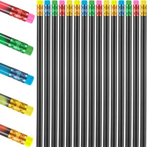 Outus 30 Pieces Color Changing Mood Pencil Bulk with Eraser 2B Wooden Heat Activated Fun Pencils Assorted Colors Thermochromic Pens Gifts for Prizes Birthday Gift Party Favors