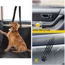Vailge Dog Car Seat Cover for Back Seat, 100% Waterproof Back Seat Pet Cover for Dogs with Mesh Window, Scratch Prevent Anti-slip Dog Hammock for Car