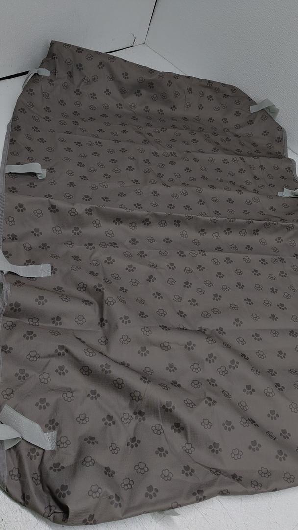 Waterproof Pet Furniture Protector Pad, Quilted Couch Cover with Paw Print Pattern, Gray 47x24 inch