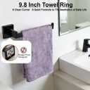 Bathroom Hardware Set 10 Piece Matte Black Bathroom Accessories Set SUS304 Towel Bar Set Includes 2 Towel Bar 24 Inch+2 Towel Holder+2 Toilet Paper Holder+4 Towel Hooks (10, Matte Black)