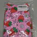 Vieille Little Girls Swimsuit Cute Kids Quick Dry Swimwear with Skirt 3-8 Years (5-6 Years, Strawberry)
