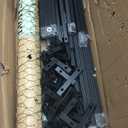 Large Metal Chicken Coop Run for 8-12 Chickens, Chicken Runs for Yard Run Hen House with Waterproof Anti-UV Cover, Portable Chicken, Coop for Outdoor Chicken Rabbit Duck, Black, 120"40"40"