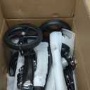 Knee Scooter Steerable Knee Walker Deluxe Medical Scooter for Foot Injuries Adult Compact Crutches Black