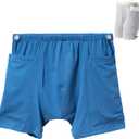 New Type of Urine Bag Pants, Underwear Urine Bag Pants for Elderly, Urine Drainage Bag Underwear, Nephrostomy Bag Pants for Abdominal Surgeries Patient (X-Large, Blue)