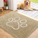Super Absorbent Dog Door Mat, 30"*20“ Anti Slip Mat for Muddy Paws, Pet Rugs for Dirty Paws Washable That Absorbs Moisture and Dirt, for Dog Cage and Pet Resting Carpet