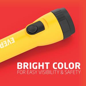 EVEREADY LED Flashlight Bright Flashlights for Emergencies and Camping Gear, Flash Light with AA Batteries Included, Yellow