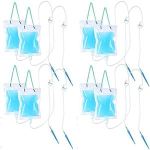 Plant Drip Irrigation Bag Automatic Irrigation Device with Water Bag Automatic Watering System Plant Waterer Self Kit for Potted(8 Pieces)