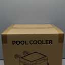 13.74 Qt Pool Cooler for Above Ground Pools, with 5 Ice Pack, Hard Cooler with Handle, Portable Above Ground Pool Accessories,Cans Keep Cold for 1-3 Days, Suitable for Poolside,Camping, Fishing