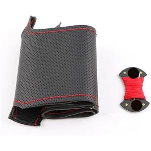 Steering Wheel Cover Car Steering Wheel Cover for S1 8X S3 8V for Sportback S4 B8 for Avant S6 C7 S5 8T S7 G8 Rs Q3 8U Sq5 8R (Red thread)