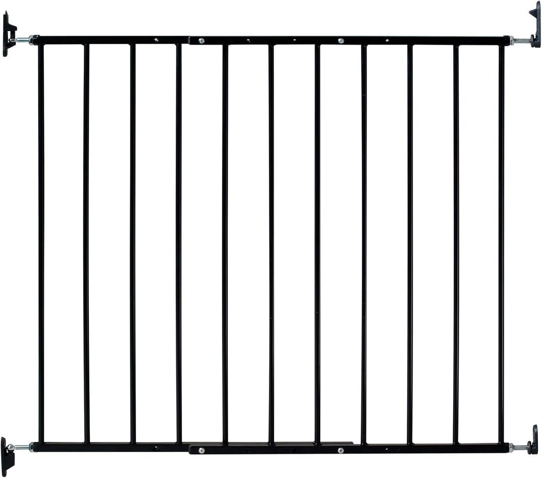 KidCo G2001 Safeway Top of Stairs Gate (Black)