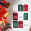 Christmas Gift Tags - 48 pcs Present Tags with Rope for Personalizing Your Holiday Gifts, DIY, Xmas Decorations & Gift Labels, Gift Tags for Presents, Christmas Name Tag for Gifts Decor