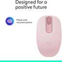 Logitech M196 Bluetooth Wireless Mouse, Compact and Portable Mouse for Laptops, Tablets and More, 12-Month Battery, Smooth Tracking, Compatible with PC and Mac, Windows and macOS - Rose