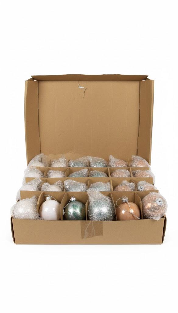 Christmas Balls, Champagne Christmas Balls 24 Pcs  Baubles Decorations Clear for Tree Holidays Home Xmas Party Decoration