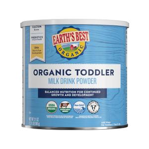Earth's Best Organic Toddler Milk Powder for Toddlers 12 Months and Up, 21 Ounce Container