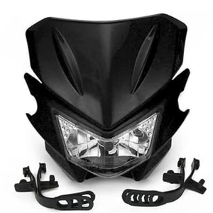 AnXin Dirt Bike LED Headlight,Motorcycle Head Light Universal for KLX300 KX250 KLX140 KLX230R KLX300R KLX110 KX125 KX450F KX250F KDX200 Dirt Pit Bike Supermoto Black