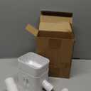 Downspout Diverter, Diverter for Downspout, Rain Barrel Diverter Kit Downspout 3"x 4" and 2"x 3", Rain Barrel Diverter Kit with Adjustable Valve, Diverts Water Into Rain Barrel,4.6ft Hose - White
