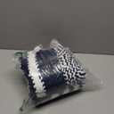 Tindbea Bathroom Rugs Set 2 Piece, Extra Soft and Absorbent Fluffy Striped Chenille Bath Mat Rug Set, Non Slip Bathroom Floor Mat, Machine Washable (20" x 32" Plus 16" x 24", Navy Blue)