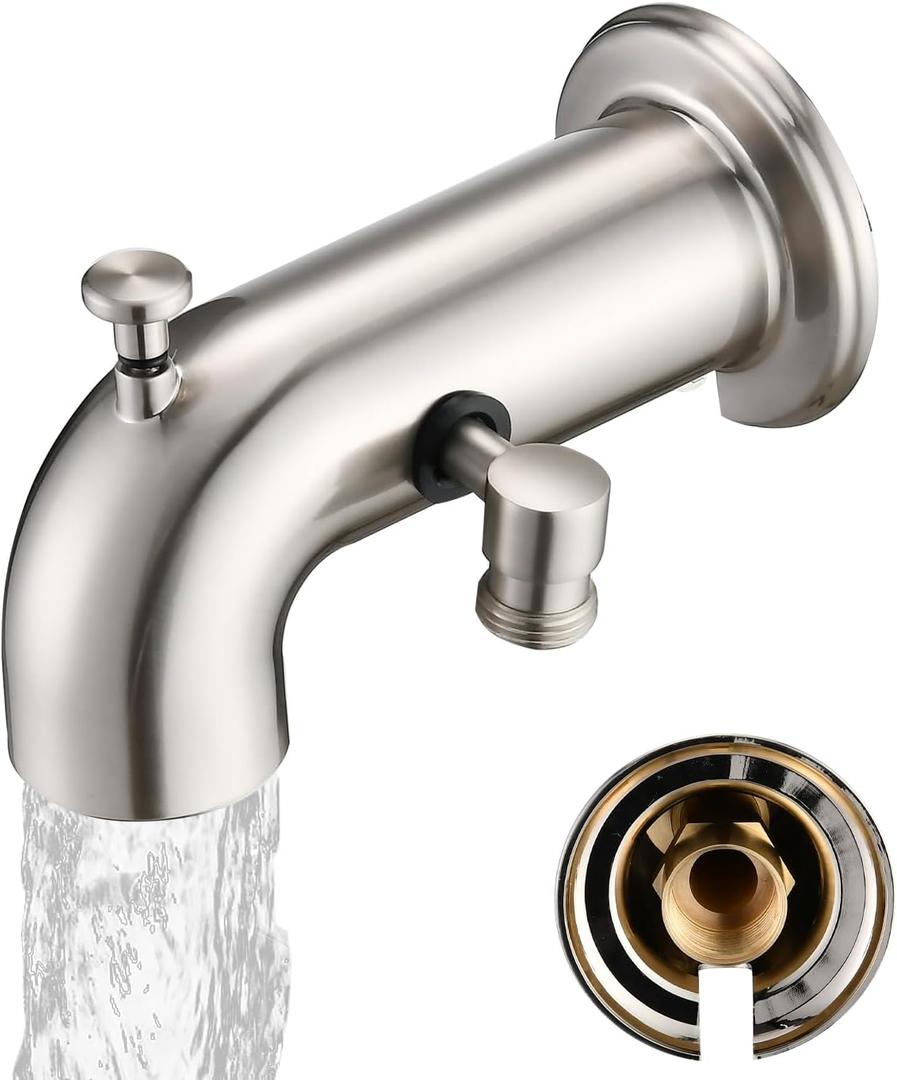 Tub Spout with Diverter, Bathtub Spout for Hand Shower,Brushed Nickel