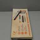 FIXFANS Pressure Washer Gun Kit, 5000PSI Power Washer Handle Gun with Replacement Wand Extension, High Pressure Spray Gun with 5 Nozzle Tips, M22 Fitting, 1/4" Quick Connect Female