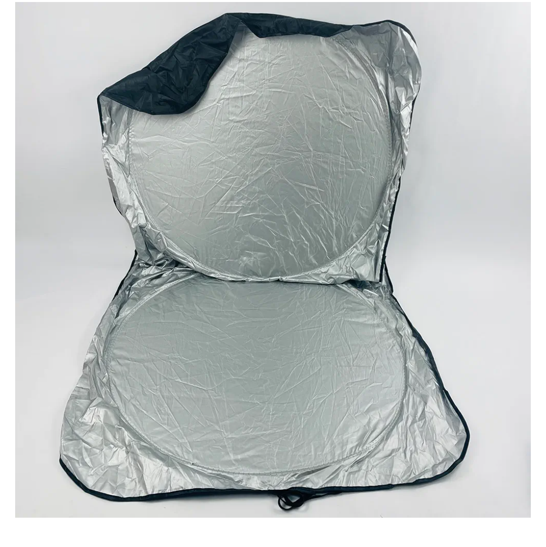 Riveterium 55" x 31" Foldable Automobile Windshield Sunshades with Storage Bag