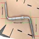 Wide One Piece Crankarm ONLY,One Piece Bike Crank only to Wide Crank Assembly Kit 1pc