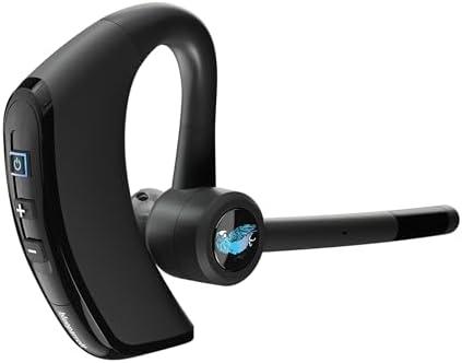 BlueParrott M300-XT SE Mono Bluetooth Wireless Headphones 80% Noise Canceling Earpiece Headset for Mobile Workers & Delivery Drivers, Compact Design with IP54-Rated Protection, 14 hrs Talk Time, Black