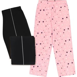 Mad Dog Girl's Pajama Pants - 2/3 Pack, Soft Micro Fleece Fashion Sleepwear Lounge. Sizes: 6-16 (M)