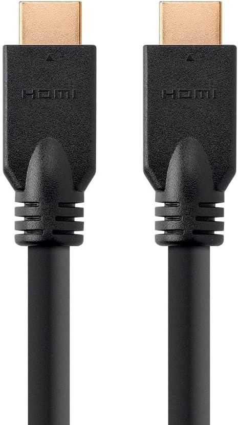 Monoprice HDMI Cable - 35 Feet - Black (No Logo) High Speed, 1080p@60Hz, 10.2Gbps, 24AWG, CL2, Compatible with UHD TV and More - Commercial Series