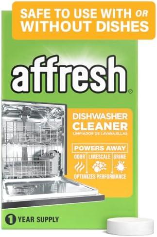 Affresh Dishwasher Cleaner, Helps Power Away Odor Causing Bacteria, Limescale, Mineral Deposits & Grime Inside Pump, Tub & Hoses, 9Tablets