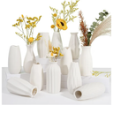 Ceramic Bud Vases, Set of 12 White Vases for Centerpieces Small Vase for Flowers Mini Ceramic Vases for Pampas Grass VAse Bulk for Wedding Table Centerpieces Decoration Boho Home Decor DIY Gift