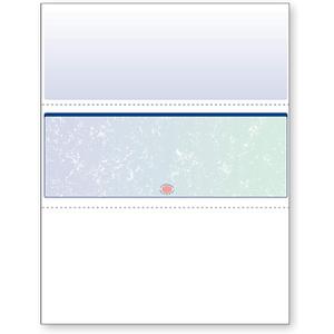 DocuGard Blue/ Green Prismatic Middle Check, 8.5 x 11 Inches, 24 lb, 500 Sheets, 1 Check Per Sheet (04535)