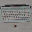 YUNZII ACTTO B303 Wireless Typewriter Keyboard, Bluetooth Connection, Cute Retro Aesthetic Design with Integrated Stand for Tablet, Phone, PC and Win/Mac/Android (B303, Sweet Mint)