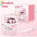 Cotton Candy Machine, Mini Cotton Candy Maker Machine for Kids with Sugar Scoop, Easy & Safe to Use, Pink Vintage Portable Candy Floss Maker for Birthday, Home, Party Gatherings, Christmas Gift