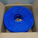 MONK CABLES | CAT6 Plenum Cable 1000ft | UTP, 23AWG, 550MHz | DSX-8000 Certified | Most Certified Cable of The Whole Market (Blue)