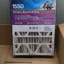 Filtrete 16x25x5 AC Furnace Air Filter, MPR 1550, MERV 12, Fits Honeywell & Trion AirBear, CERTIFIED Asthma & Allergy Friendly, Electrostatic Air Filter, 1-Pack (actual size 15.75 x 24.13 x 4.88)