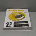 Pack 2 Bucket Lid Mouse Rat Trap, Mouse Catching Tool, Trap Door Style, Multi Catch, Auto Reset, Indoor Outdoor, 5 Gallon Bucket Compatible (Lemon)