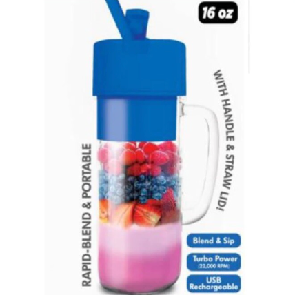 Better Blender Turbo Power USB Rechargeable 16 Oz