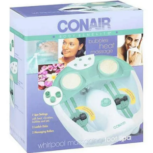 Conair Body Benefits Whirlpool Massager Foot Bath Spa Tub with Bubbles & Heat