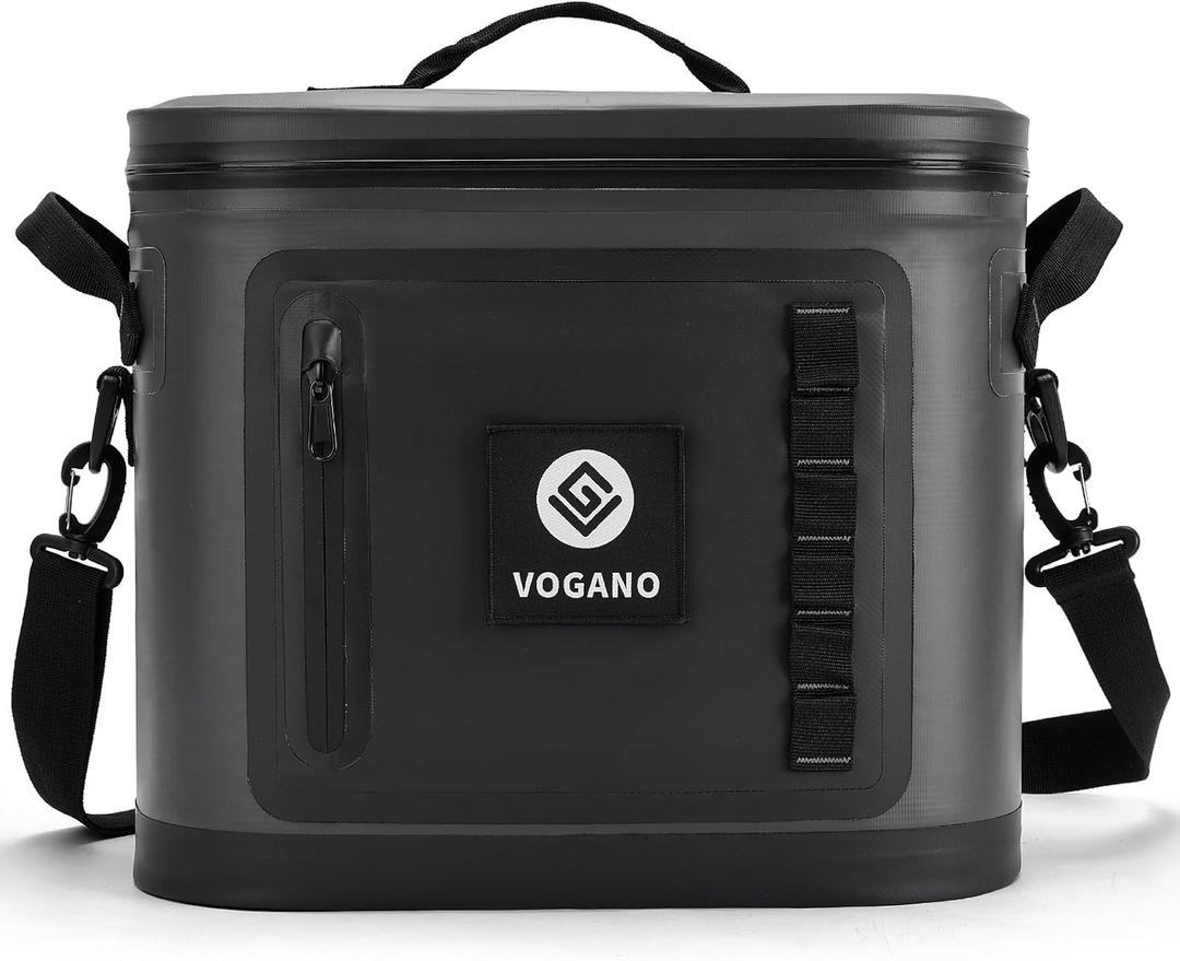 Vogano 40 Can Soft Cooler Bag - Insulated Leak-Proof Large Cooler Bag with Roll-Top Waterproof Seal | Portable Ice Chest for Camping, Beach, Travel, Picnics | 24HR Cold Retention