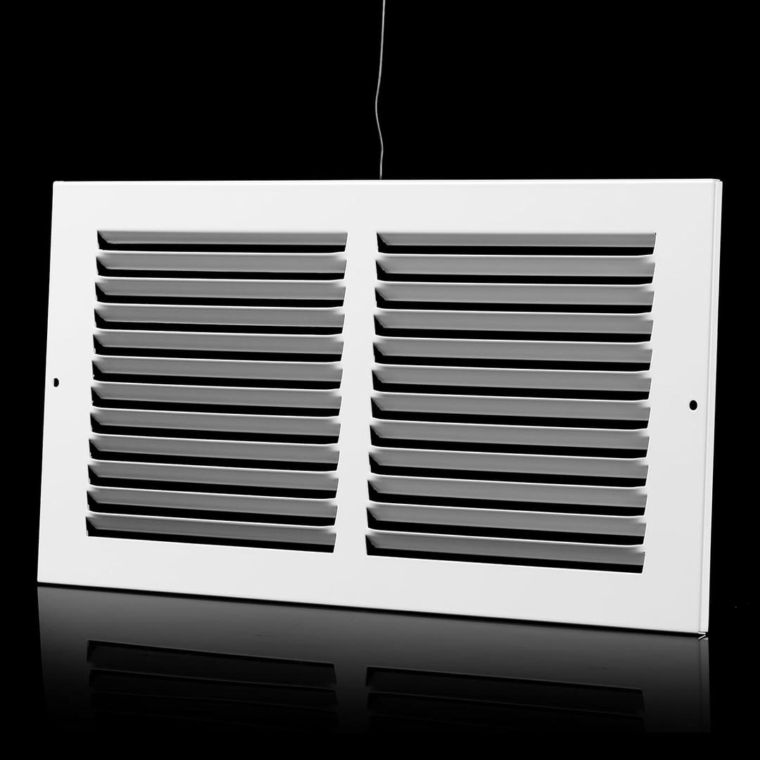 14x10 Return Air Grille(Duct Opening Size),Air Return Vent Cover,Flat Vent Cover,Rejillas De Aire Acondicionado para Casa,Return Air Grilles,Outer Dimensions:15.75"Wx11.75"H(14"Wx10"H, Duct Opening)